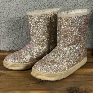 Cat & Jack Rainbow Glitter Boots